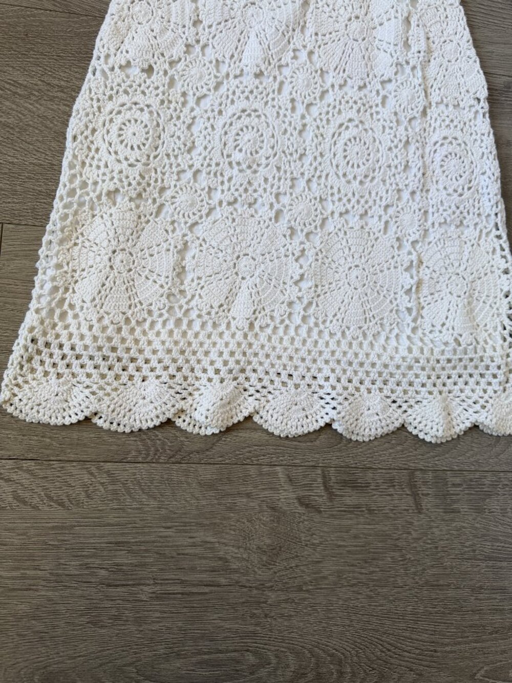 Boston Proper White Long Sleeve Crochet Lace Mini Dress Size XXS - Picture 3 of 12
